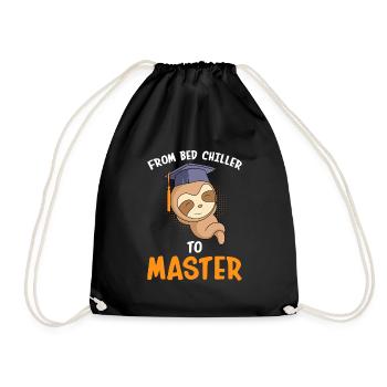 From bed chiller to master 2023 - Drawstring Bag - black - Front