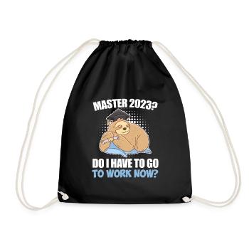 Master Degree 2023 from Bet-Chiller to Master - Drawstring Bag - black - Front