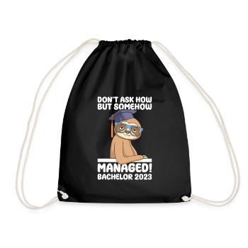 Somehow made the Bachelor 2023 - Drawstring Bag - black - Front