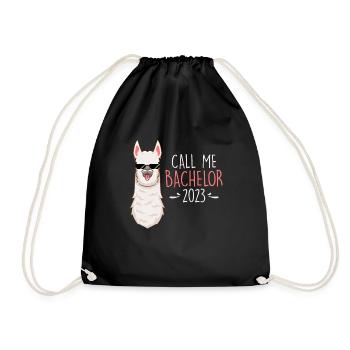 Call me Bachelor 2023 Bachelor Degree - Drawstring Bag - black - Front