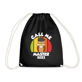 Call me Master 2023 Master Abschluss - Turnbeutel - Schwarz - Vorne