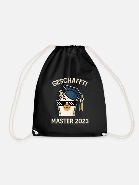 Master 2023 Done! Master Abschluss - Turnbeutel - Schwarz