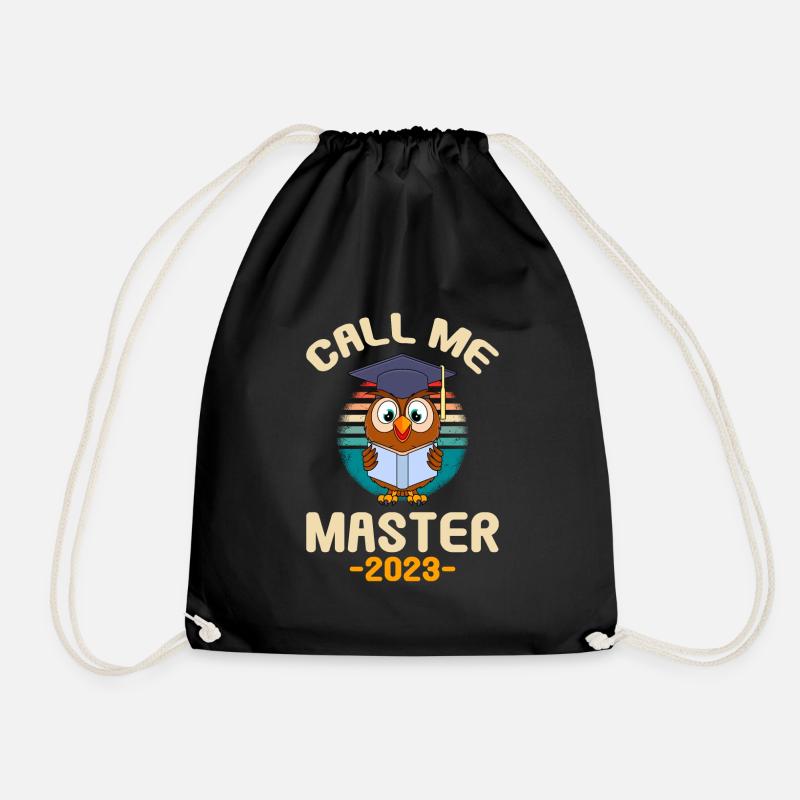 Call me Master 2023 Master Abschluss - Turnbeutel - Schwarz