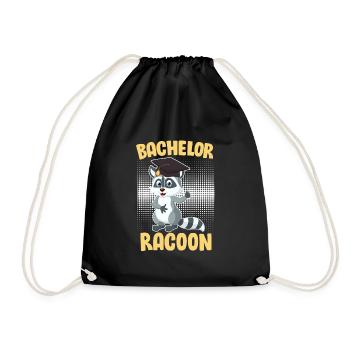 Célibataire Racoon - Sac de sport léger - noir - Devant