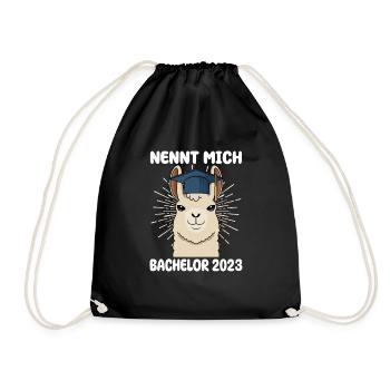 Nennt mich Bachelor 2023 - Turnbeutel - Schwarz - Vorne