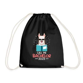 Call me Bachelor 2023 Bachelor Degree - Drawstring Bag - black - Front