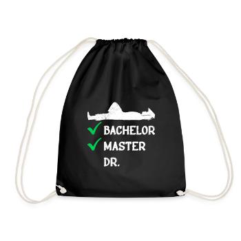 Liste de contrôle Bachelor Master Doctorat - Sac de sport léger - noir - Devant