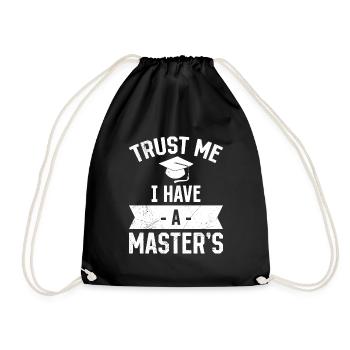 Croyez-moi, j’ai une maîtrise - Sac de sport léger - noir - Devant