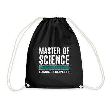 Master Degree loading Master of Science - Drawstring Bag - black - Front