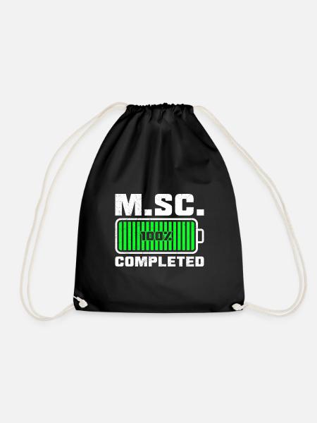 Loading complete Masterabschluss Master of Science - Turnbeutel - Schwarz