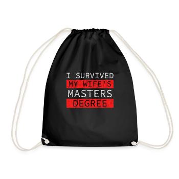 Fini ma femme a une maîtrise - Sac de sport léger - noir - Devant