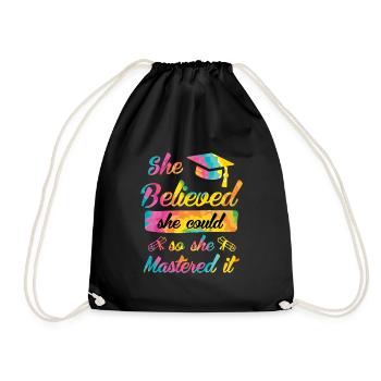 Elle a maîtrisé le Master - Sac de sport léger - noir - Devant