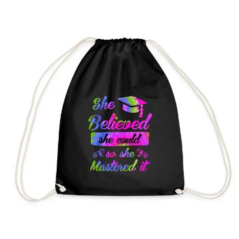Elle a maîtrisé le Master - Sac de sport léger - noir - Devant