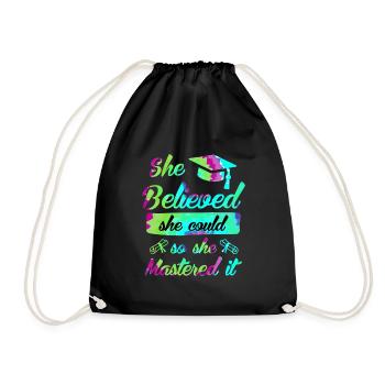 Elle a maîtrisé le Master - Sac de sport léger - noir - Devant