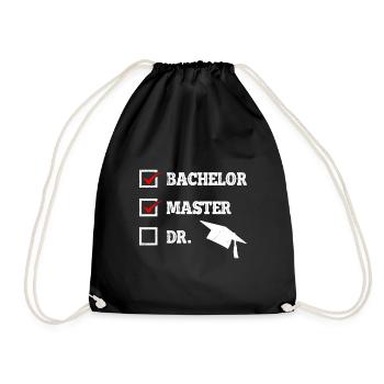 Liste de contrôle Bachelor Master Doctor Master Master Degree - Sac de sport léger - noir - Devant