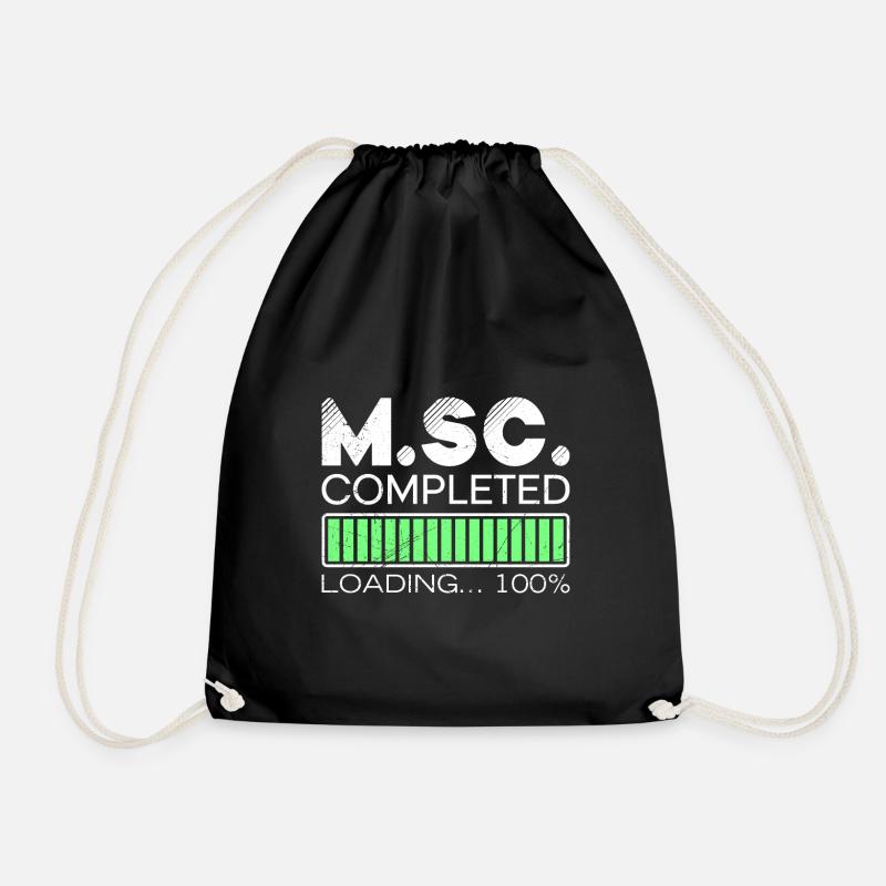 M.Sc loading completed Master of Science - Turnbeutel - Schwarz