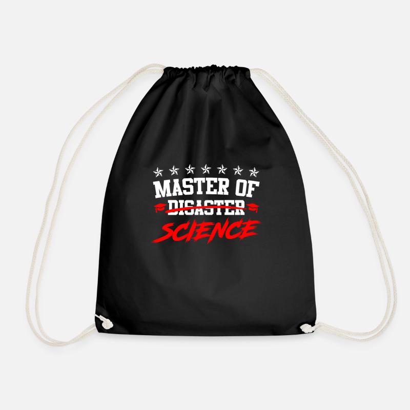 Ich bin Master of Disaster Master of Science - Turnbeutel - Schwarz