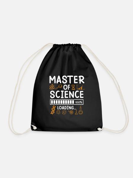 Master Abschluss Masterarbeit Master of Science - Turnbeutel - Schwarz