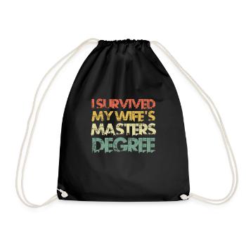 J’ai survécu à la maîtrise de Mme - Sac de sport léger - noir - Devant