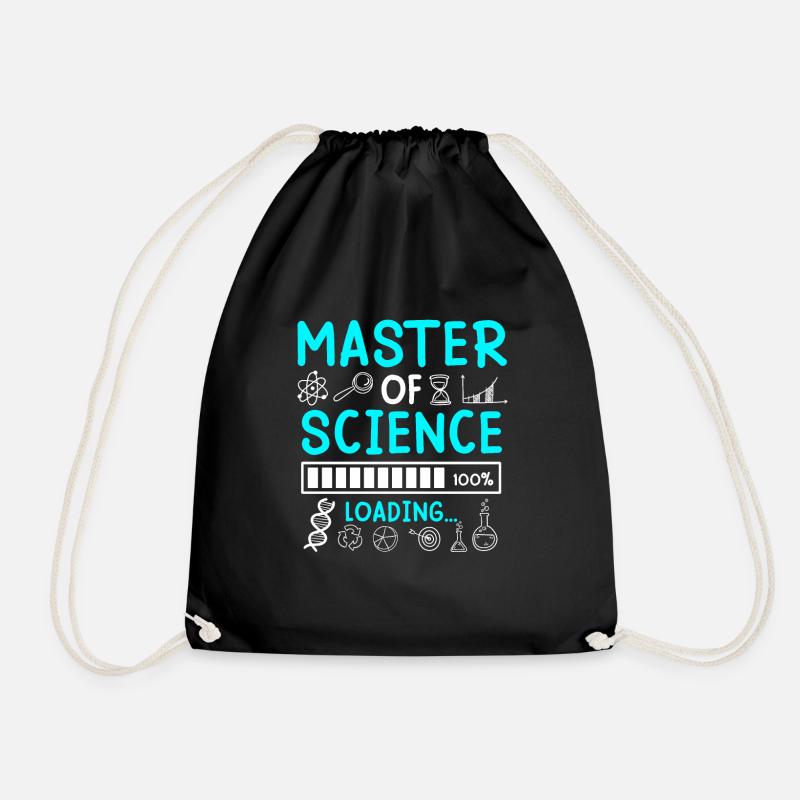 Master Abschluss Masterarbeit Master of Science - Turnbeutel - Schwarz