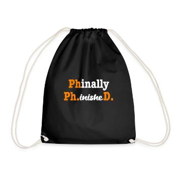 Phinally Phinished a finalement terminé son doctorat - Sac de sport léger - noir - Devant