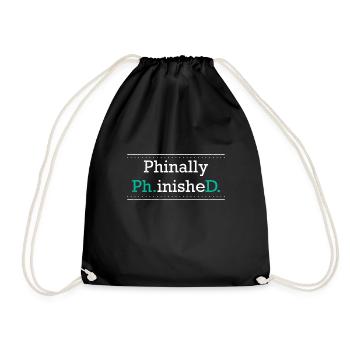 Phinally Phinished a finalement terminé son doctorat - Sac de sport léger - noir - Devant