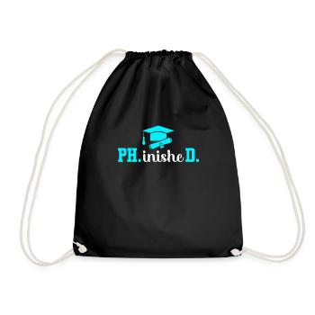 Doctorat phinished Doctorat terminé Doctorat - Sac de sport léger - noir - Devant