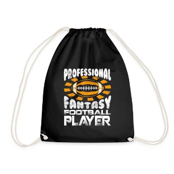 Professional Fantasy Football Player - Drawstring Bag - black - Front