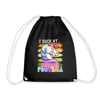 Fantasy Football Loser I suck at Fantasy Football - Drawstring Bag - black - Front