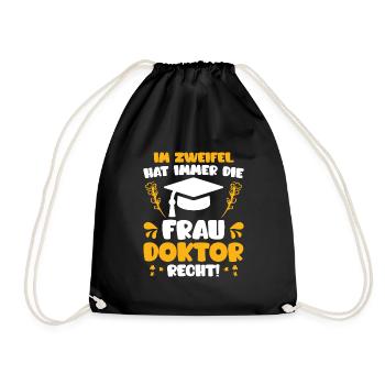 Le docteur a toujours raison Ph.D doctorat - Sac de sport léger - noir - Devant