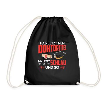 Docteur, je suis intelligent maintenant Ph.D Titre de doctorat - Sac de sport léger - noir - Devant