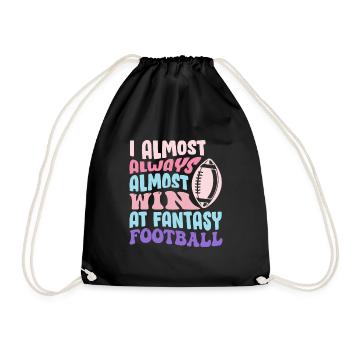 Gagne presque toujours dans le football Fantasy - Sac de sport léger - noir - Devant