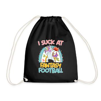 Fantasy Football Loser I suck at Fantasy Football - Drawstring Bag - black - Front