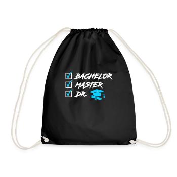 To Do List Finally Doctor Graduate PhD - Drawstring Bag - black - Front