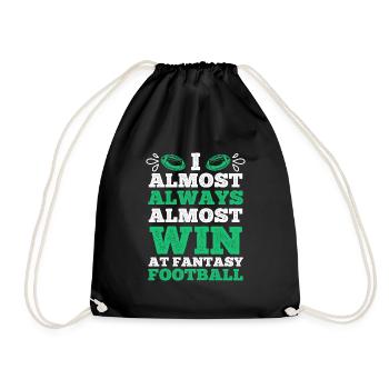 Je gagne presque toujours presque dans le football fantastique - Sac de sport léger - noir - Devant