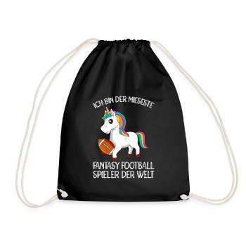 I suck at fantasy football - Drawstring Bag - black - Front