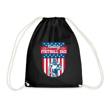 Fantasy Football Dad - Drawstring Bag - black - Front