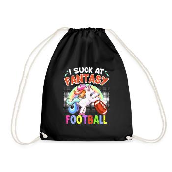 Ich suck at Fantasy Football Loser - Drawstring Bag - black - Front