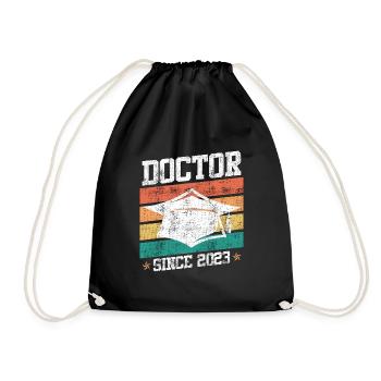 Docteur depuis 2023 Diplôme Ph.D Doctorat - Sac de sport léger - noir - Devant