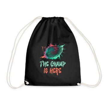 Le Fantasy Football Champion est arrivé - Sac de sport léger - noir - Devant
