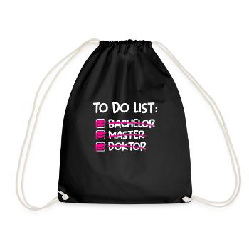 To Do List Enfin Docteur Doctorat - Sac de sport léger - noir - Devant
