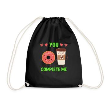 Café Love Donut Lovers Saint-Valentin - Sac de sport léger - noir - Devant