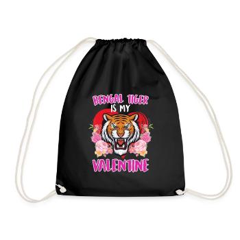 Schatz Ich liebe Bengalische Tiger Valentinstag - Turnbeutel - Schwarz - Vorne