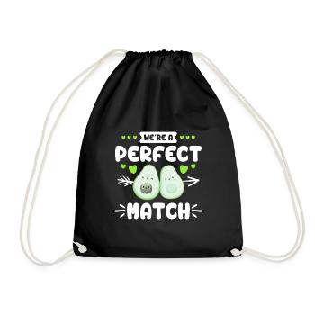 Nous sommes un couple parfait Chers végétaliens - Sac de sport léger - noir - Devant