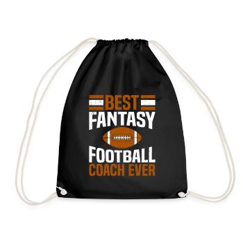 Best Fantasy Football Coach of All Time - Drawstring Bag - black - Front