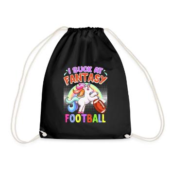 Ich suck at Fantasy Football Loser - Drawstring Bag - black - Front