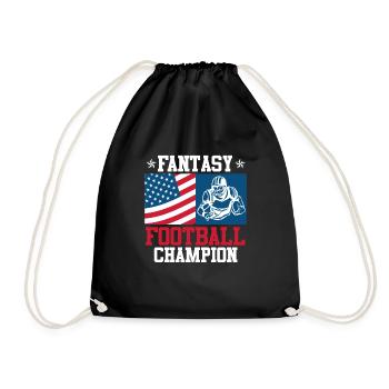 Fantasy Football King Fantasy Football Champ - Drawstring Bag - black - Front