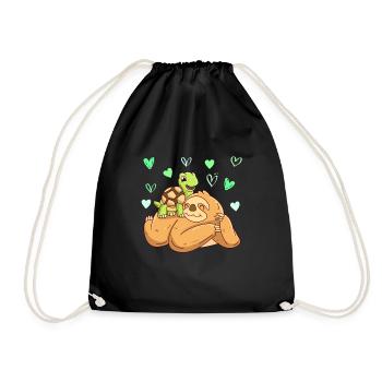 J’aime ma chérie paresseuse Amour Saint-Valentin - Sac de sport léger - noir - Devant