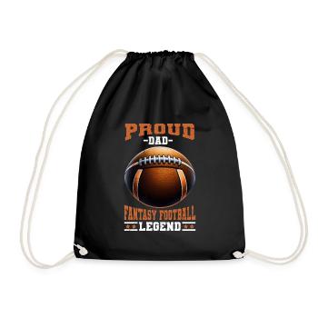 Fier papa de football Fantasy - Sac de sport léger - noir - Devant