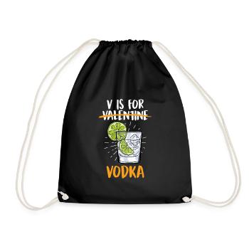 V signifie Vodka Couple Love Valentine’s Day - Sac de sport léger - noir - Devant